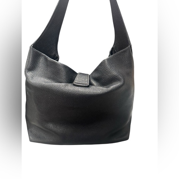 Dooney & Bourke Black Leather Hobo Bag - Picture 4 of 8